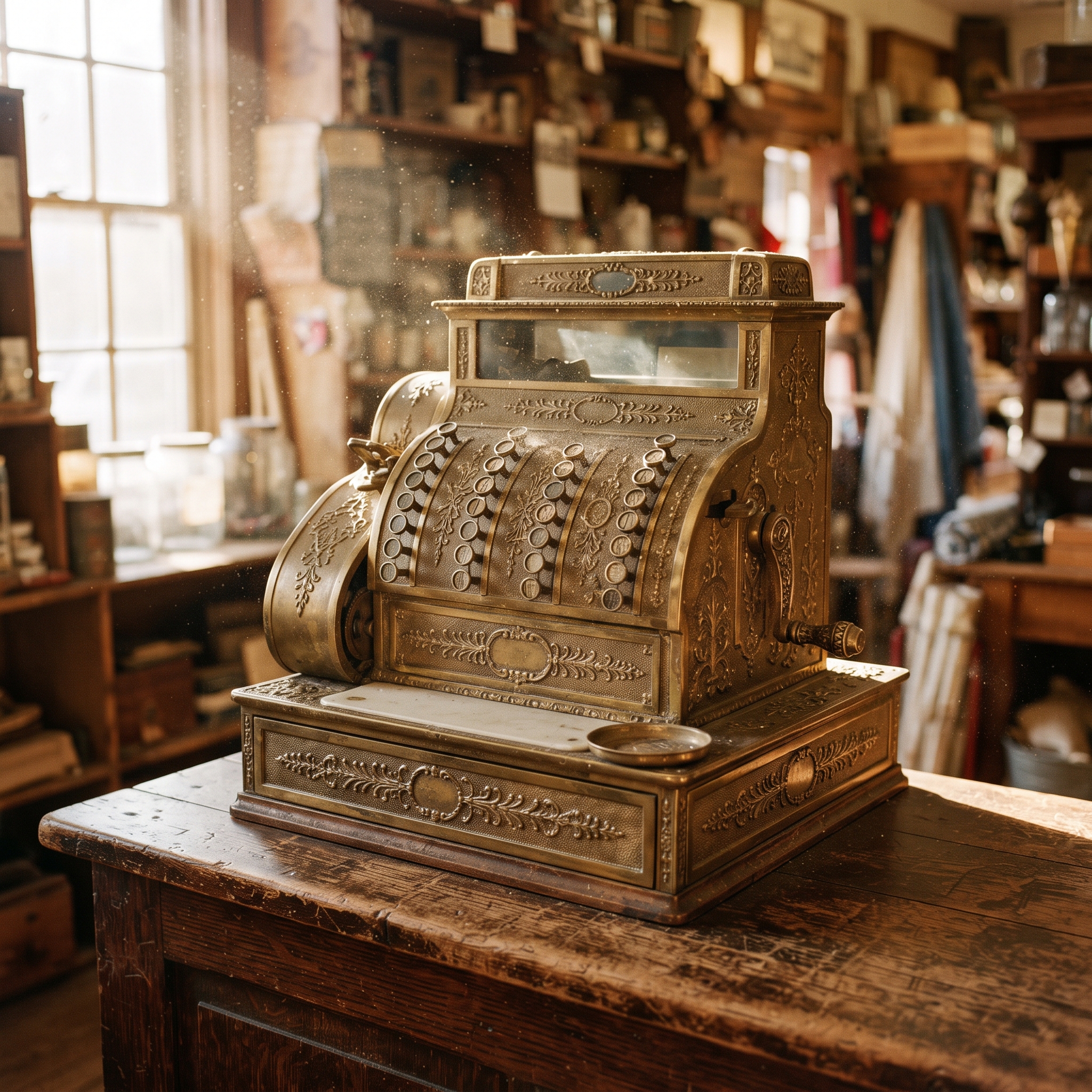 Mechanical cash register of the kind that gave X and Z reports their names