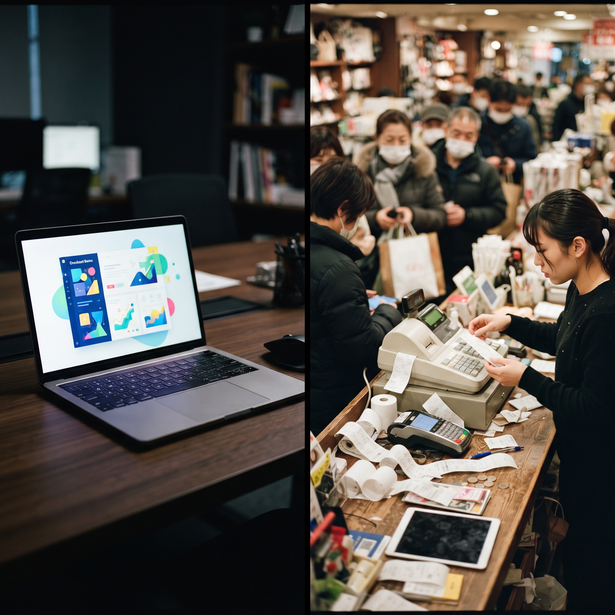 The gap between a polished AI demo interface and a busy real store checkout
