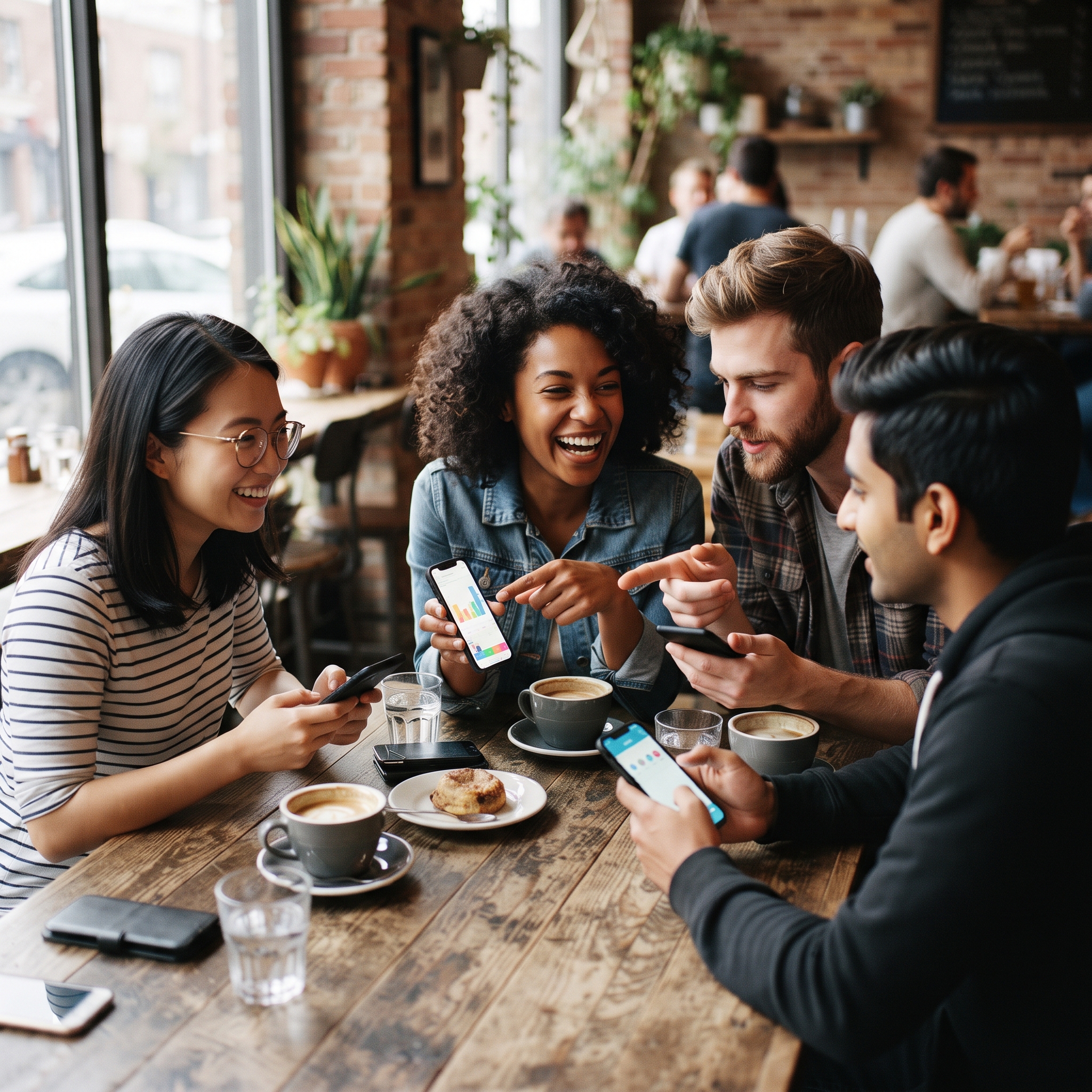 A group of testers trying an app during a closed test before its Google Play launch