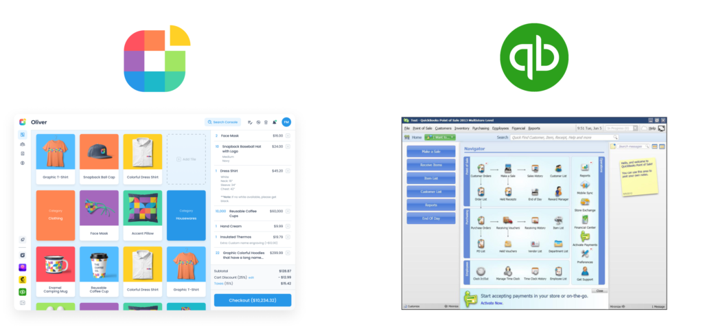 Oliver POS vs. Quickbooks POS
