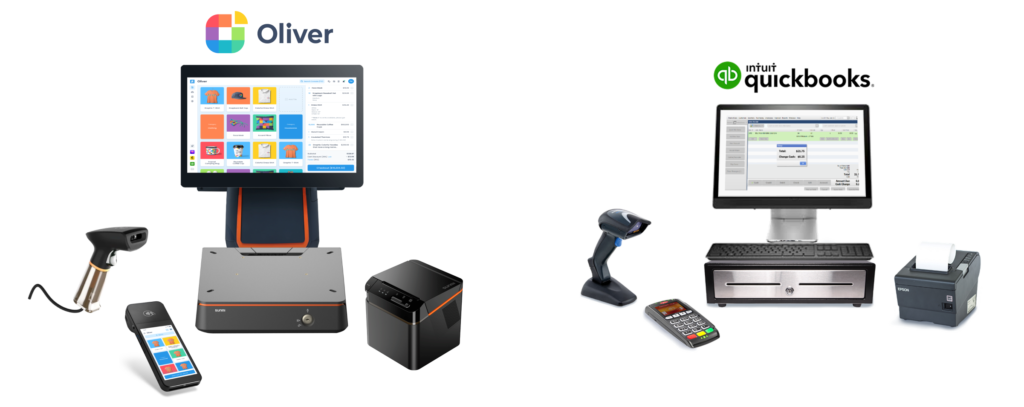 Matériel Oliver POS vs. matériel Quickbooks POS
