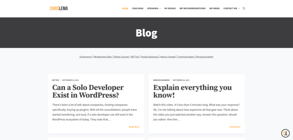 Chris Lemas WooCommerce-Blog 
