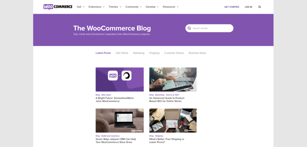 der woocommerce-blog mit woocommerce-tutorials