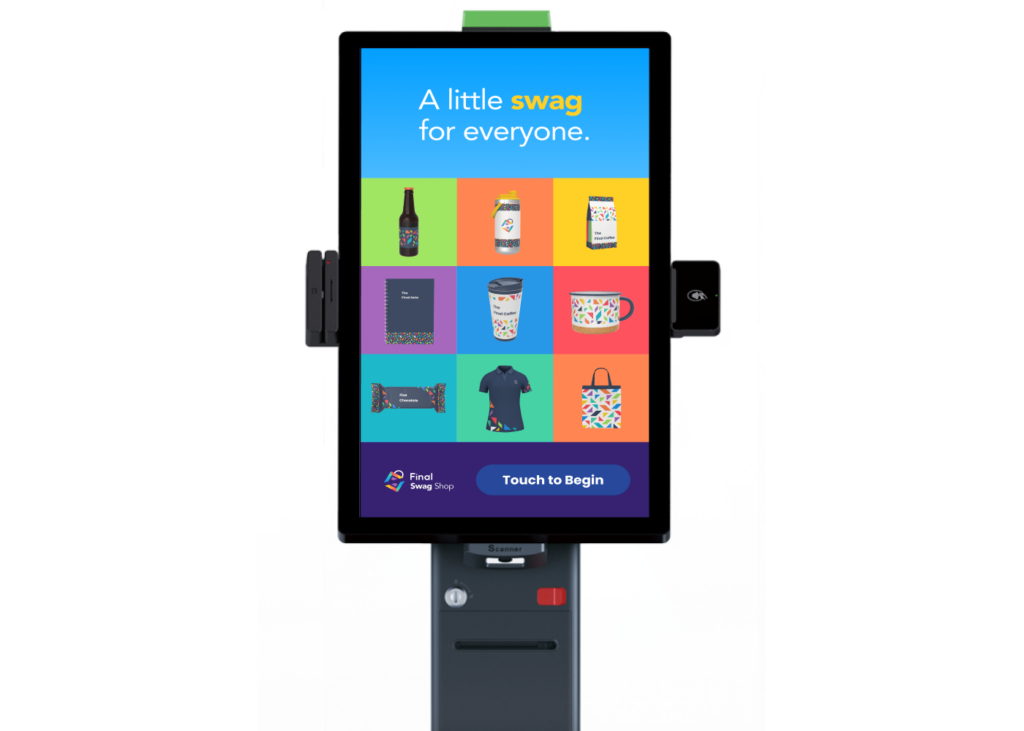 A Kiosk POS System showing Finals products