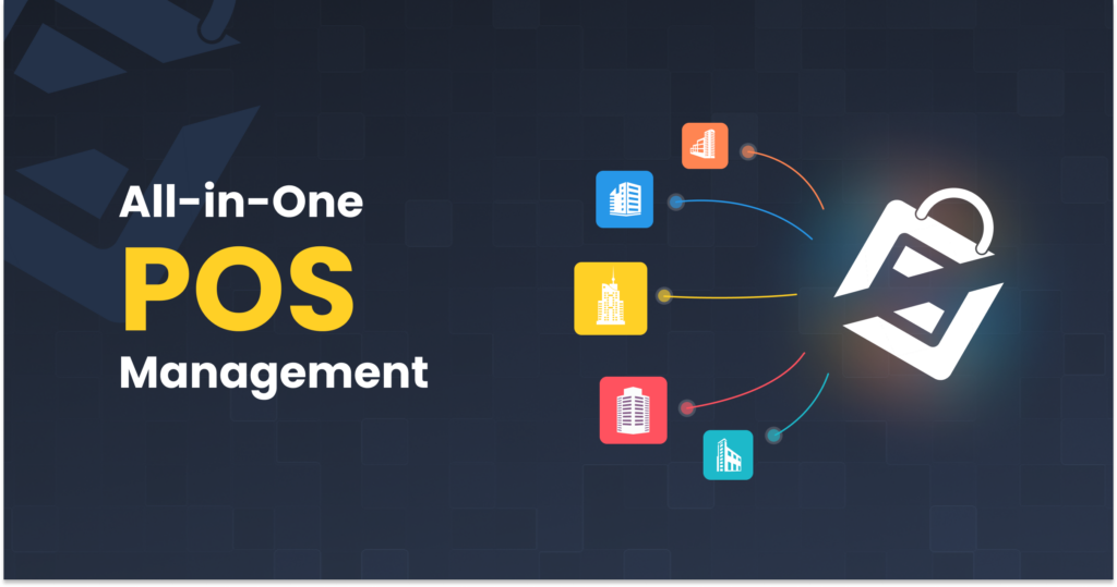 a blue background with icons and a white text showing that with final you can manage multiple clients from a single platform