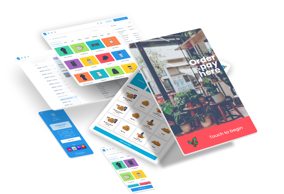 Different templates to use on different mobile POS devices