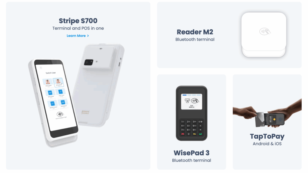 Payment terminals showing payment flexibility with Final