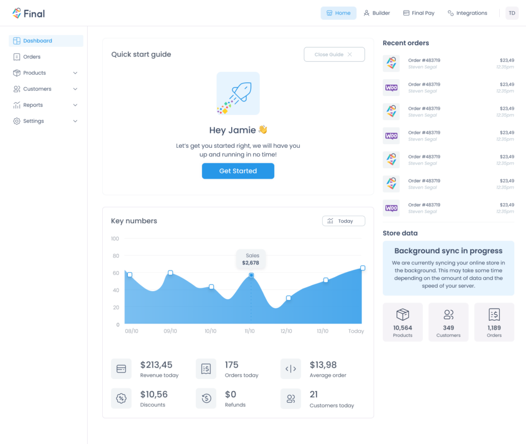 a screenshot of a Final HUB